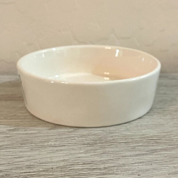 New Rae Dunn Purr Dish Pets Cats Artisan Collection Food Water - Picture 4 of 6
